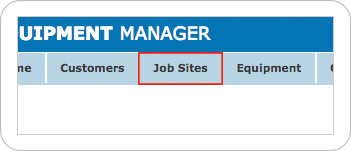 Job Sites Button Main Menu